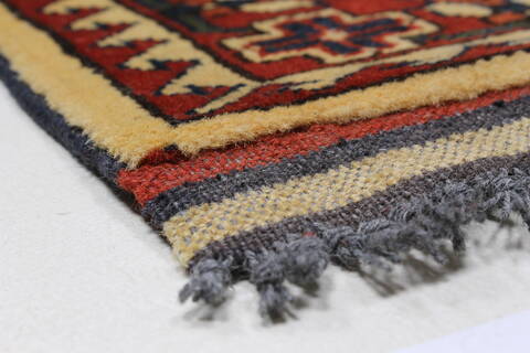 Turkman Brown Runner Hand Knotted 210 X 104  Area Rug 250-27864 Image 3