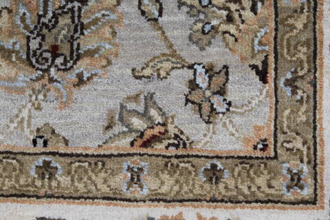 Kashan Beige Hand Knotted 41 X 64  Area Rug 250-27866 Image 11