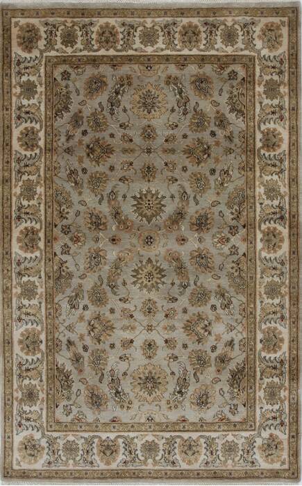 Kashan Beige Hand Knotted 41 X 64  Area Rug 250-27866 Image 0