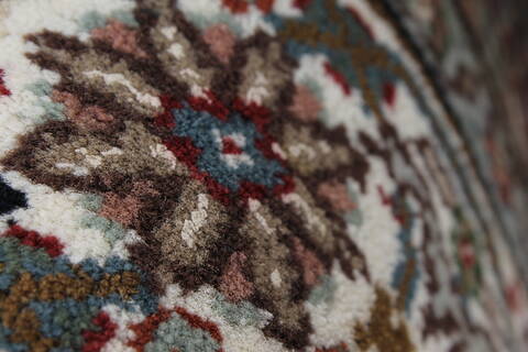 Mahal Beige Hand Knotted 40 X 60  Area Rug 250-27873 Image 11