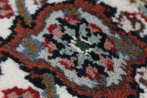 Mahal Beige Hand Knotted 40 X 60  Area Rug 250-27873 Image 12
