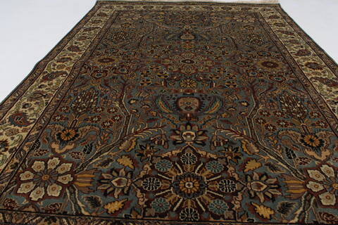 Tabriz Brown Hand Knotted 40 X 511  Area Rug 250-27875 Image 5