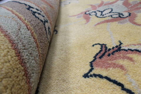 Kashmar Beige Hand Knotted 58 X 75  Area Rug 100-27898 Image 1