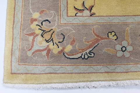Kashmar Beige Hand Knotted 58 X 75  Area Rug 100-27898 Image 7