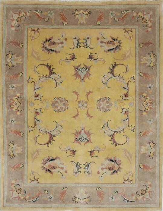 Kashmar Beige Hand Knotted 58 X 75  Area Rug 100-27898 Image 0