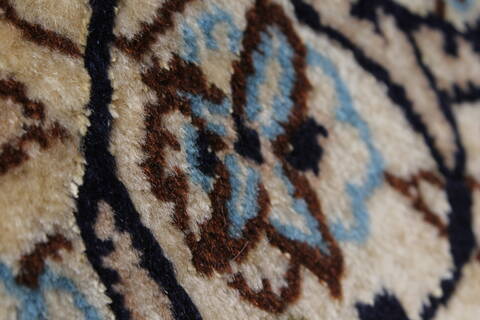 Nain Blue Hand Knotted 66 X 98  Area Rug 100-27899 Image 1