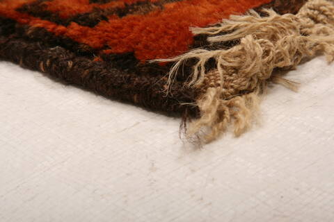 Baluch Orange Hand Knotted 311 X 62  Area Rug 100-27905 Image 5