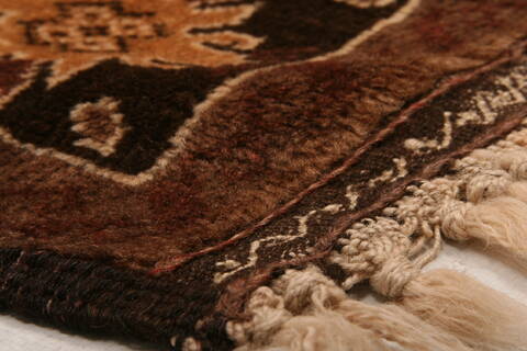 Baluch Brown Hand Knotted 34 X 64  Area Rug 100-27908 Image 1