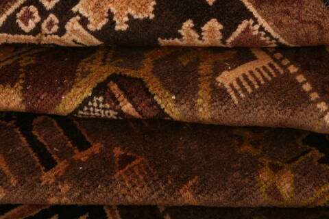 Baluch Brown Hand Knotted 34 X 64  Area Rug 100-27908 Image 4