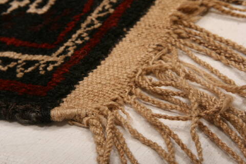 Baluch Black Hand Knotted 39 X 610  Area Rug 100-27909 Image 6
