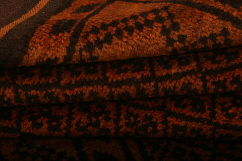 Baluch Orange Hand Knotted 36 X 57  Area Rug 100-27918 Image 4