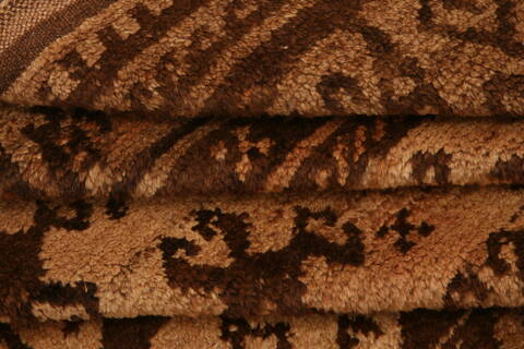 Baluch Beige Hand Knotted 410 X 511  Area Rug 100-27921 Image 3