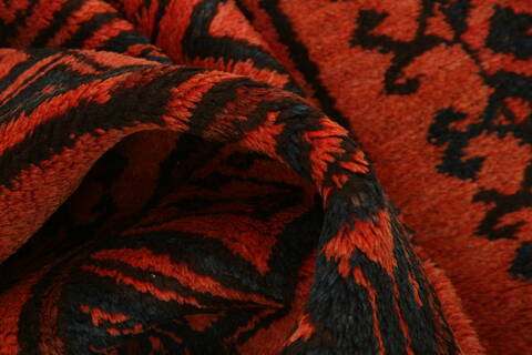 Kunduz Orange Hand Knotted 39 X 71  Area Rug 100-27928 Image 1