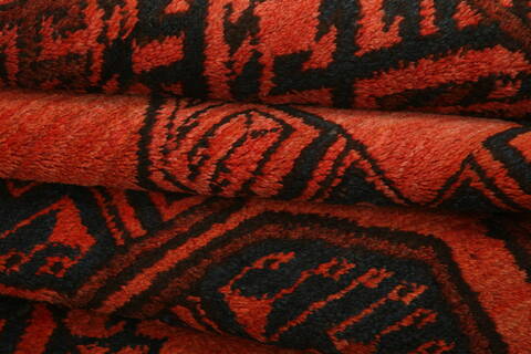Kunduz Orange Hand Knotted 39 X 71  Area Rug 100-27928 Image 3