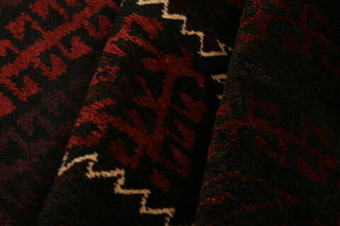 Baluch Red Hand Knotted 39 X 64  Area Rug 100-27933 Image 2