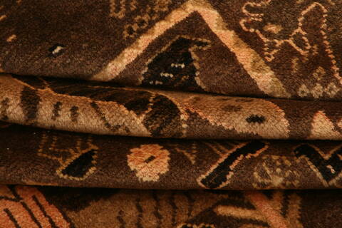 Baluch Brown Hand Knotted 65 X 106  Area Rug 100-27935 Image 4