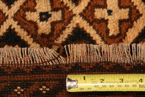 Baluch Beige Hand Knotted 76 X 90  Area Rug 100-27936 Image 5