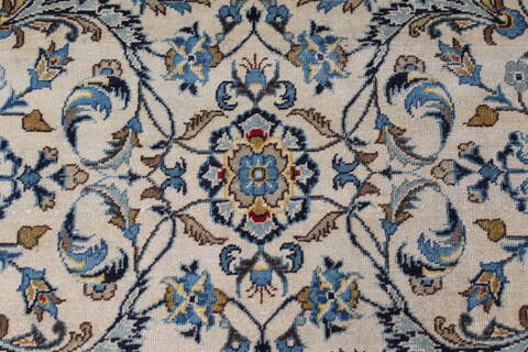 Kashan Blue Hand Knotted 88 X 142  Area Rug 100-27948 Image 11