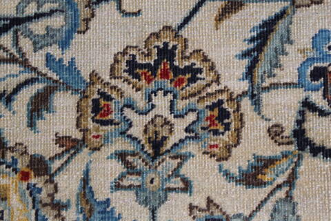 Kashan Blue Hand Knotted 88 X 142  Area Rug 100-27948 Image 16