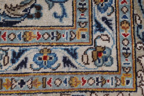 Kashan Blue Hand Knotted 88 X 142  Area Rug 100-27948 Image 1