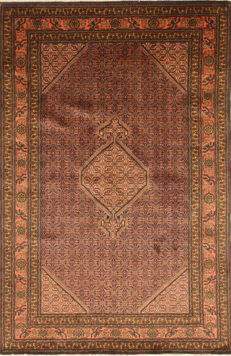 Ardebil Purple Hand Knotted 64 X 98  Area Rug 100-27951 Image 0