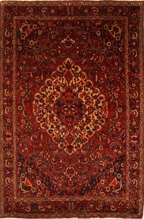 Bakhtiar Red Hand Knotted 73 X 108  Area Rug 100-27953 Image 0