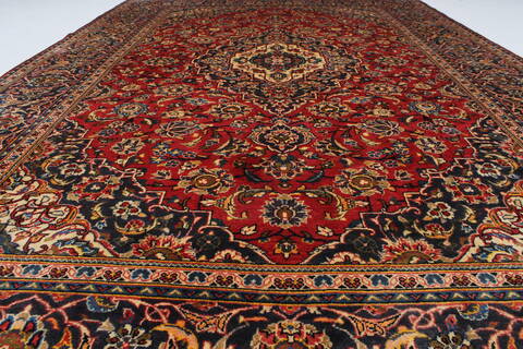Kashan Red Hand Knotted 64 X 95  Area Rug 100-27957 Image 2
