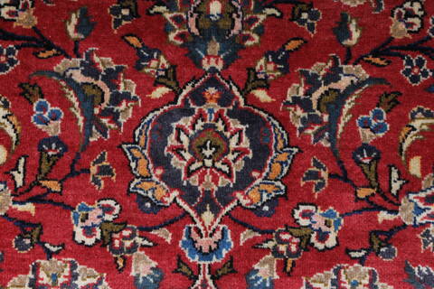 Kashan Red Hand Knotted 64 X 95  Area Rug 100-27957 Image 4