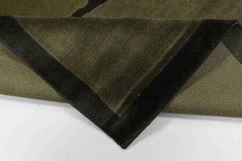 Tibetan Green Hand Knotted 82 X 96  Area Rug 100-27961 Image 7