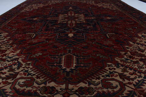 Heriz Red Hand Knotted 81 X 109  Area Rug 100-27963 Image 4