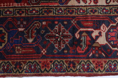 Heriz Red Hand Knotted 81 X 109  Area Rug 100-27963 Image 5