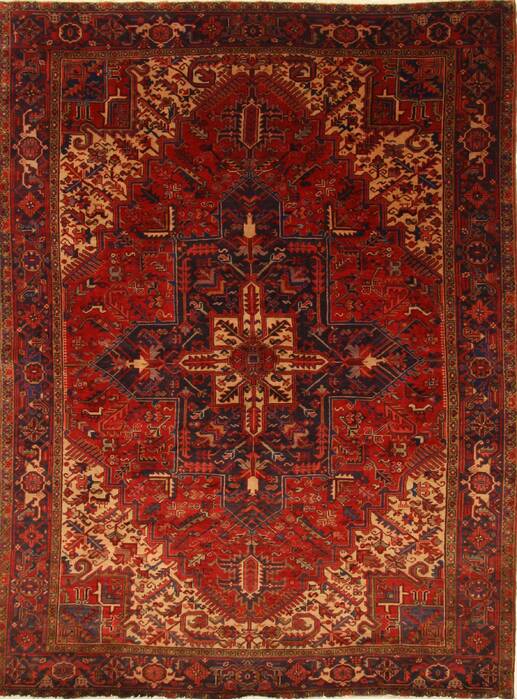 Heriz Red Hand Knotted 81 X 109  Area Rug 100-27963 Image 0