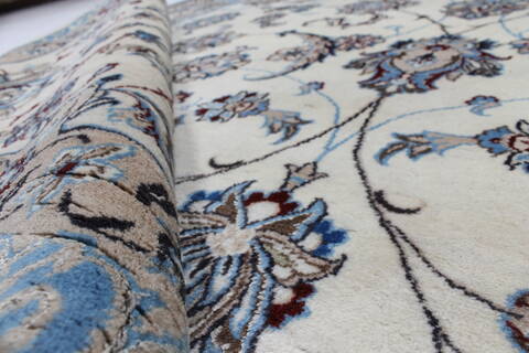 Nain Blue Hand Knotted 68 X 101  Area Rug 100-27966 Image 1