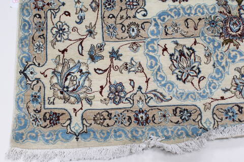 Nain Blue Hand Knotted 68 X 101  Area Rug 100-27966 Image 8