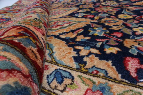 Kerman Beige Hand Knotted 94 X 129  Area Rug 100-27967 Image 2