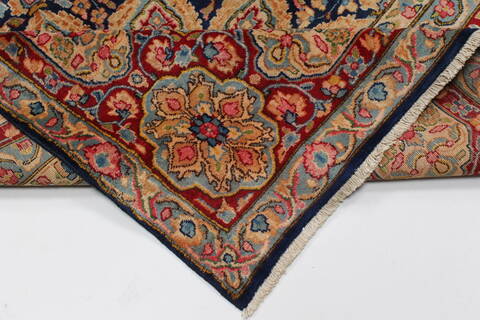 Kerman Beige Hand Knotted 94 X 129  Area Rug 100-27967 Image 3