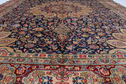 Kerman Beige Hand Knotted 94 X 129  Area Rug 100-27967 Image 5