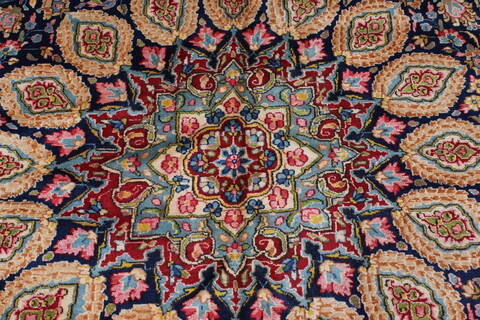 Kerman Beige Hand Knotted 94 X 129  Area Rug 100-27967 Image 7