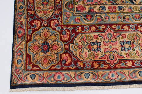 Kerman Beige Hand Knotted 94 X 129  Area Rug 100-27967 Image 8