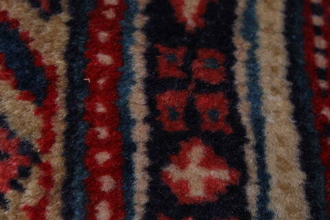 Arak Beige Hand Knotted 98 X 130  Area Rug 100-27969 Image 1