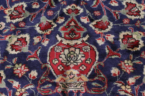 Tabriz Blue Hand Knotted 98 X 128  Area Rug 100-27970 Image 10