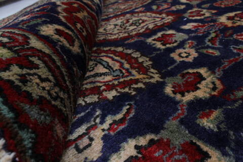 Tabriz Blue Hand Knotted 98 X 128  Area Rug 100-27970 Image 2