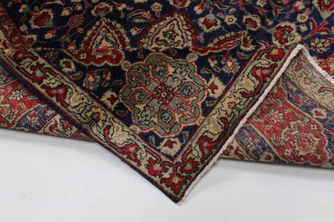 Tabriz Blue Hand Knotted 98 X 128  Area Rug 100-27970 Image 3