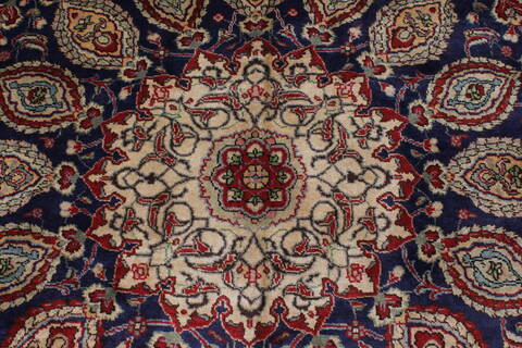 Tabriz Blue Hand Knotted 98 X 128  Area Rug 100-27970 Image 7