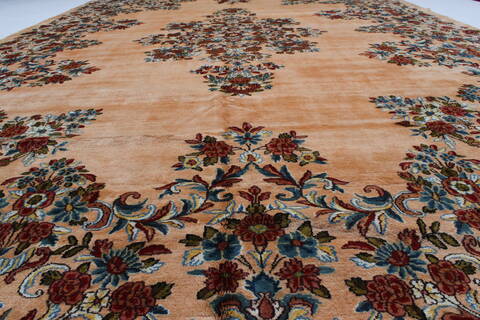 Kerman Cream Hand Knotted 100 X 149  Area Rug 100-27979 Image 5
