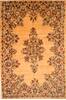 Kerman Cream Hand Knotted 100 X 149  Area Rug 100-27979 Thumb 0