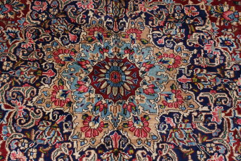 Kerman Red Hand Knotted 96 X 126  Area Rug 100-27983 Image 9
