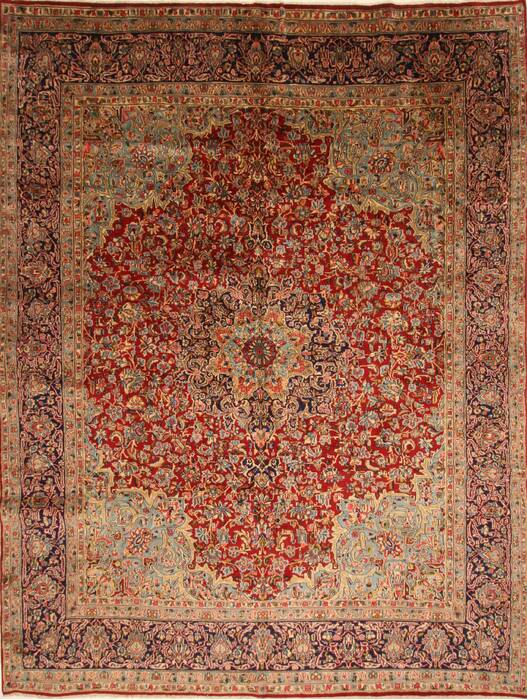 Kerman Red Hand Knotted 96 X 126  Area Rug 100-27983 Image 0