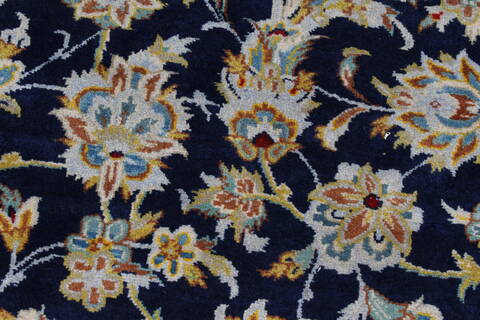 Kashan Beige Hand Knotted 103 X 137  Area Rug 100-27985 Image 13