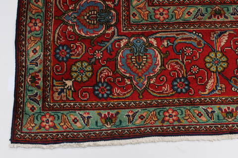 Tabriz Red Hand Knotted 98 X 128  Area Rug 100-27989 Image 10